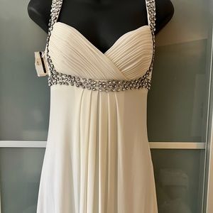 PROM dress with crystals